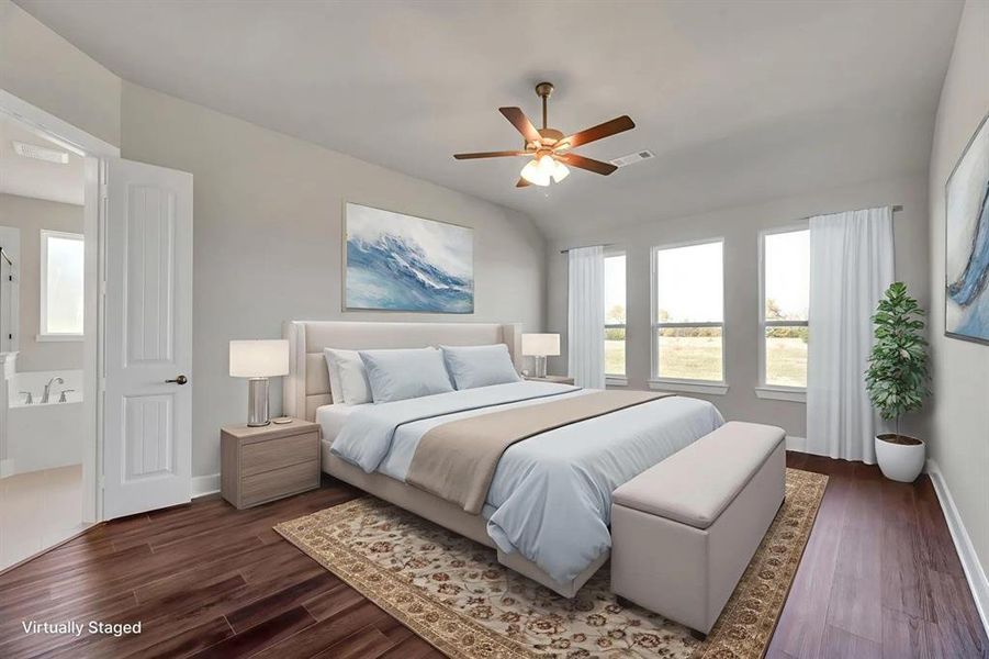 Furnished interior view inside a new home in Fannin Ranch, Leonard (Image 7). Furnished interior view inside a new home in Fannin Ranch, Leonard (Image 7).