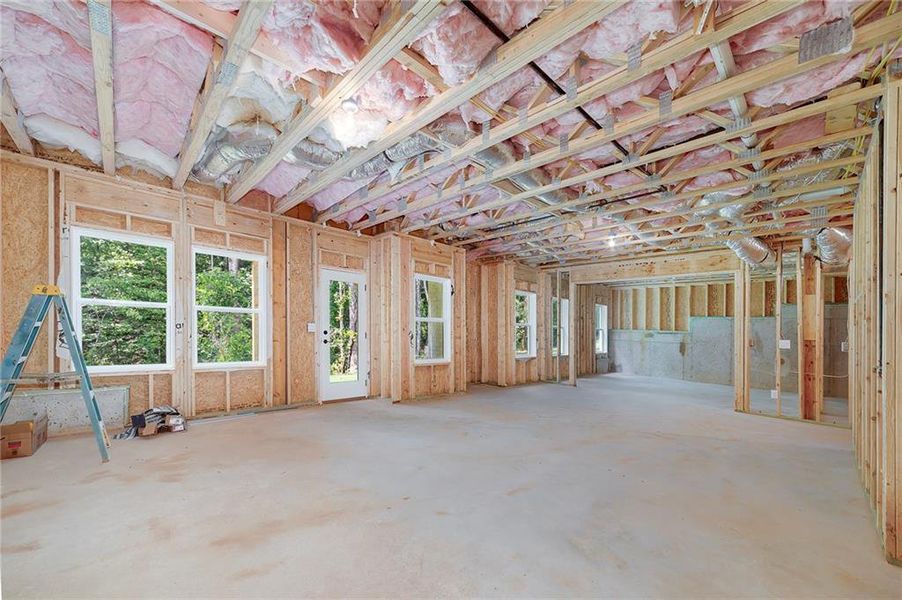In-progress construction of a new home in , Gainesville, GA (Image 27).