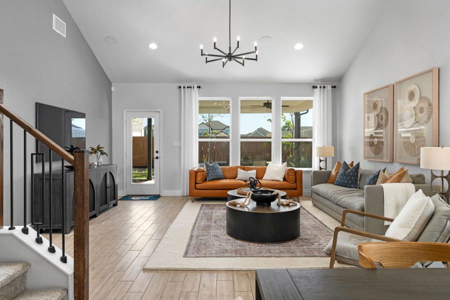 Furnished interior view inside a new home in Horizon Ridge, San Antonio (Image 14). Furnished interior view inside a new home in Horizon Ridge, San Antonio (Image 14).