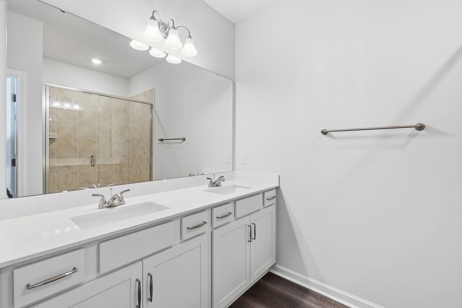 Furnished interior view inside a new home in Nichols Landing, Charlotte (Image 12).