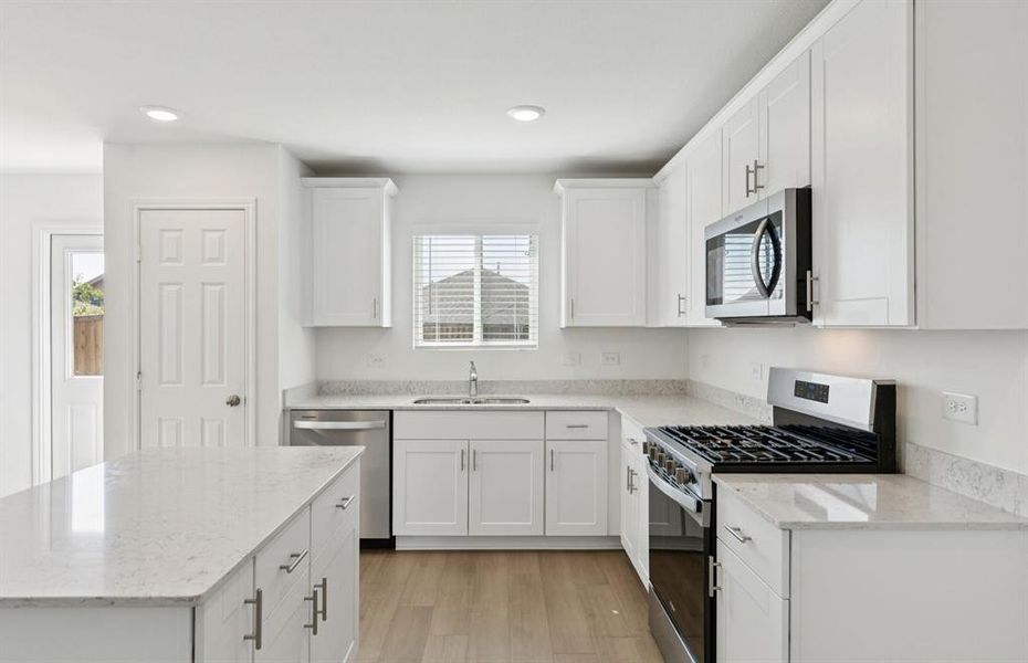 Abundant cabinet space in kitchen Abundant cabinet space in kitchen