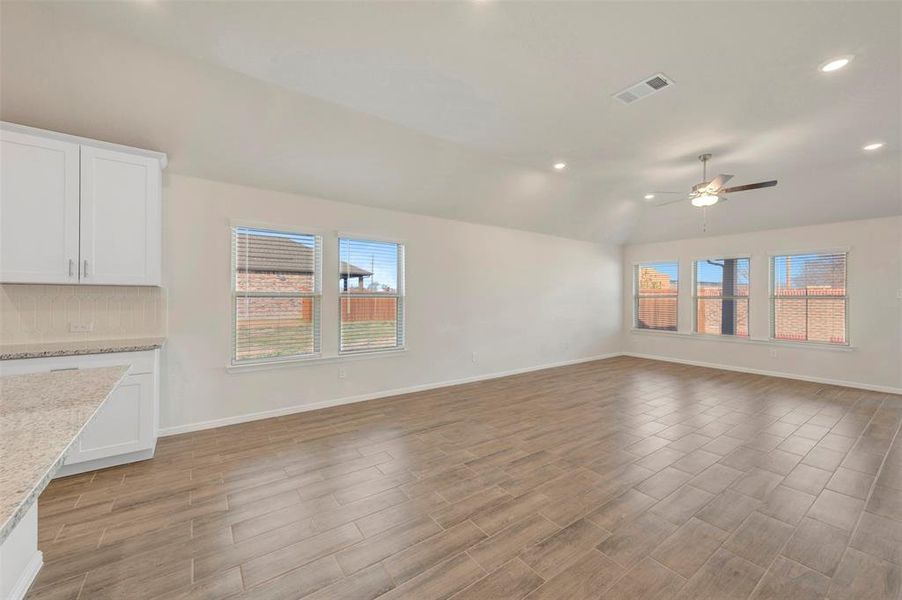 Spacious, unfurnished interior of a new home in The Preserve, Justin (Image 24).