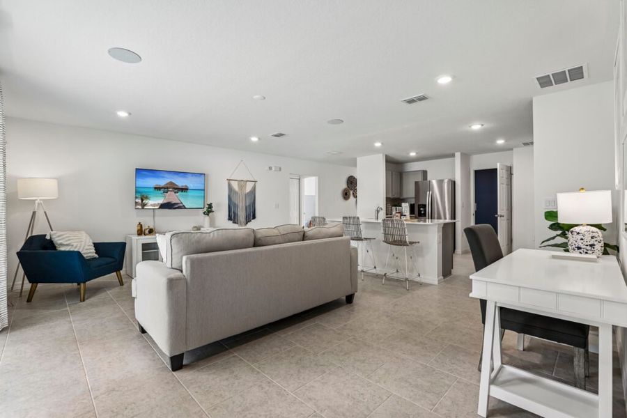 Representative furnished interior of a home built from the Sylvester by Holiday Builders in Citrus Springs, Citrus Springs (Image 9).