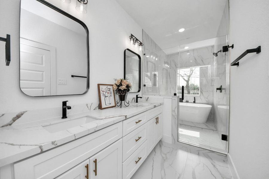 Furnished interior view inside a new home in , Houston (Image 10).