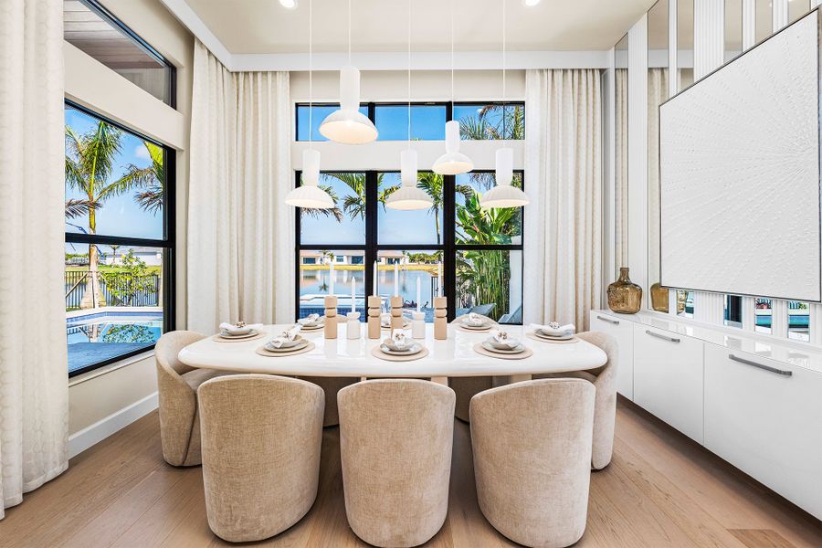 Representative furnished interior of a home built from the Aruba Grande by GL Homes in Valencia Del Mar (55+), Boynton Beach (Image 7).
