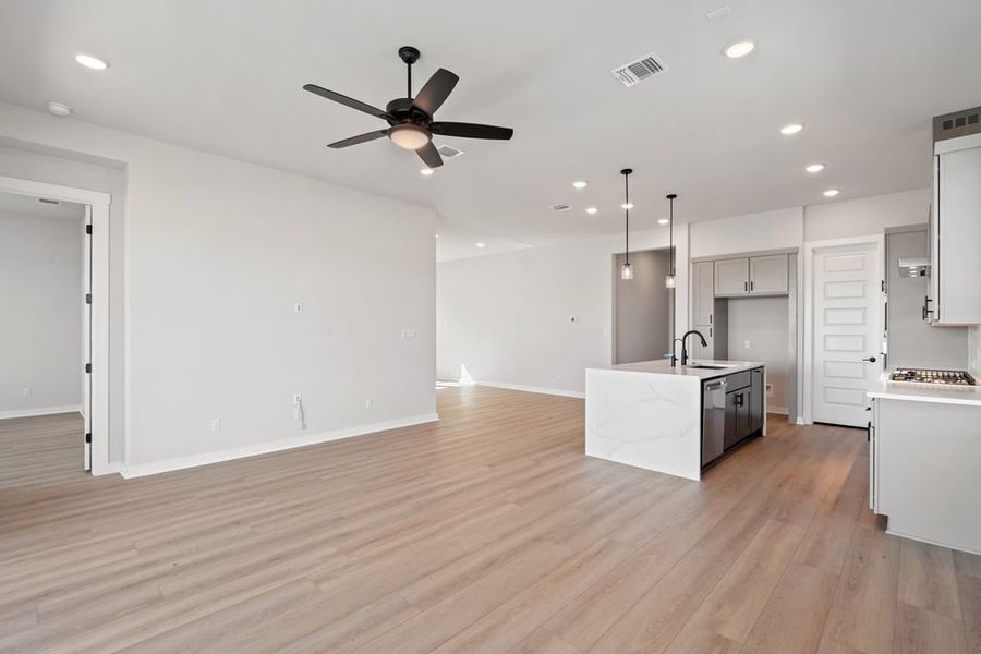 Spacious, unfurnished interior of a new home in Arbor Collection at Lariat, Liberty Hill (Image 17). Spacious, unfurnished interior of a new home in Arbor Collection at Lariat, Liberty Hill (Image 17).