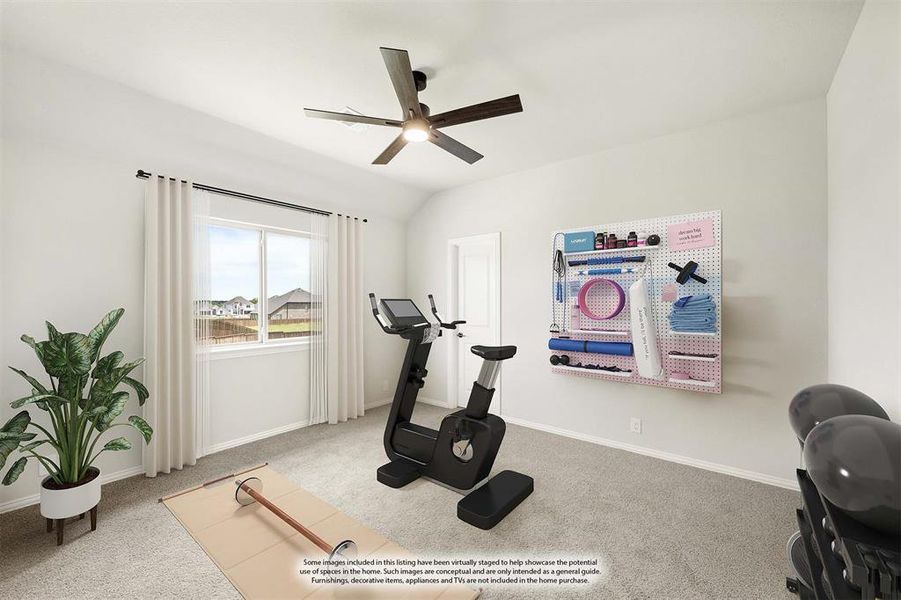 Furnished interior view inside a new home in The Oaks, Red Oak (Image 28). Furnished interior view inside a new home in The Oaks, Red Oak (Image 28).