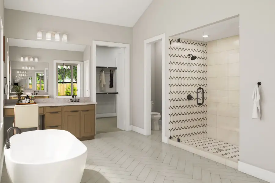 Representative furnished interior of a home built from the Lisbon by Tri Pointe Homes in Legacy Grove, Montgomery (Image 15).