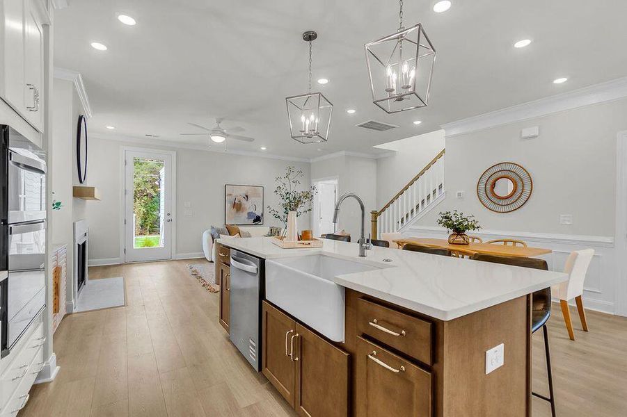 Furnished interior view inside a new home in Heron Preserve, Hanahan (Image 11).
