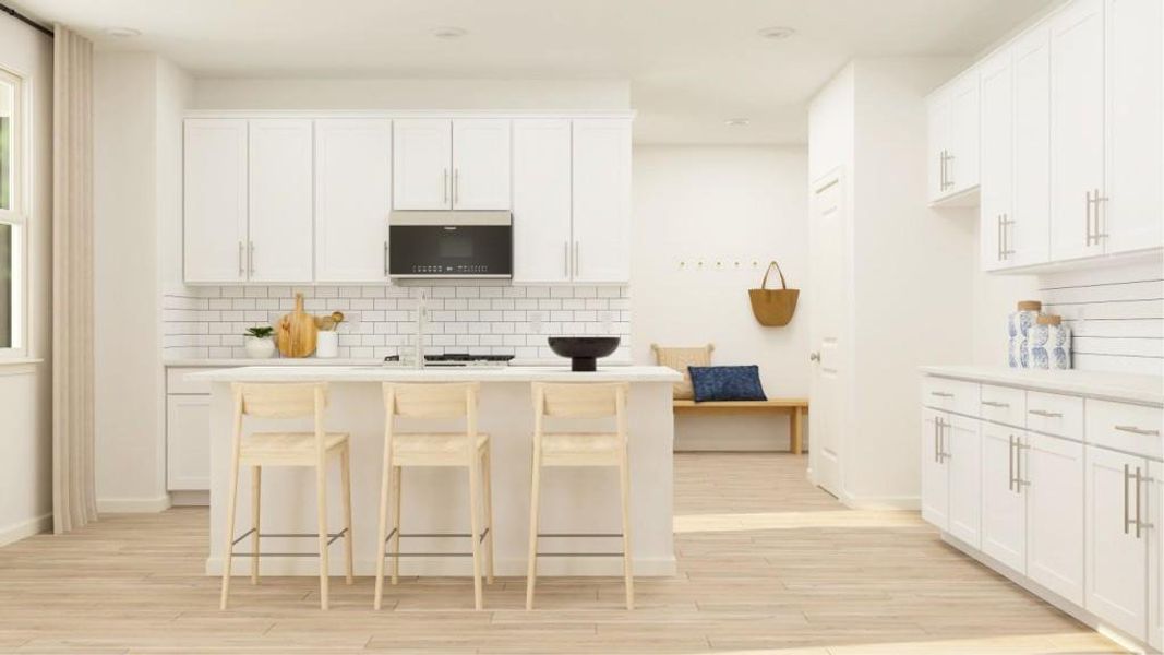 Furnished interior view inside a new home in Wellington Estates, Madison (Image 2).