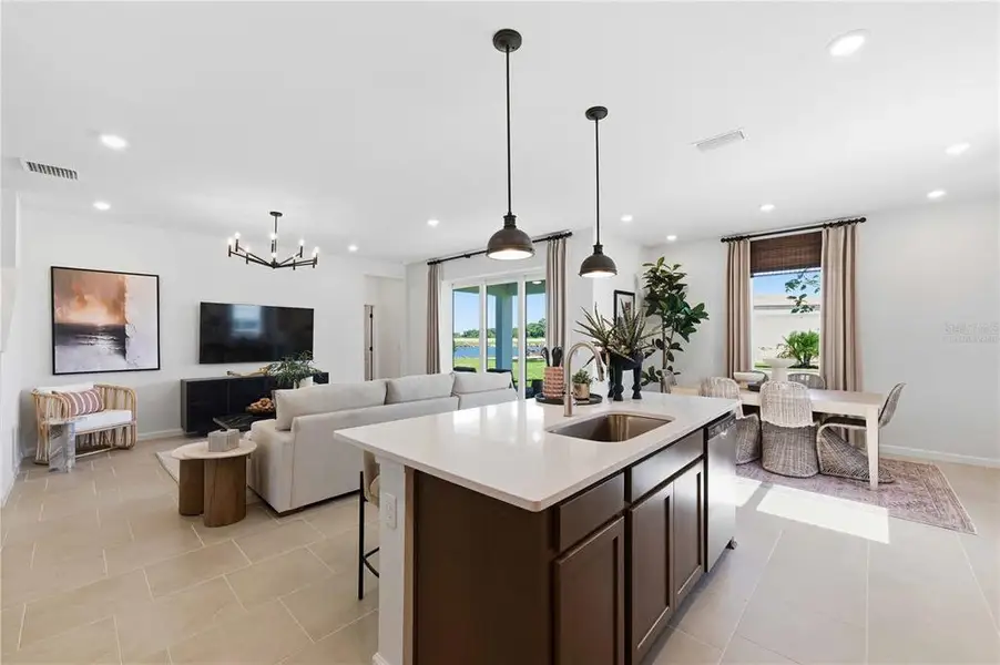 Furnished interior view inside a new home in Brystol North at Wylder, Port St. Lucie (Image 10).