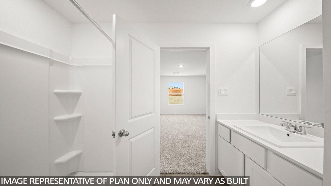 Furnished interior view inside a new home in Sunterra, Katy (Image 5).