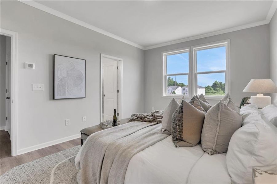 Furnished interior view inside a new home in Easton Walk, Lawrenceville (Image 9).