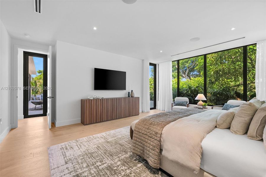 Furnished interior view inside a new home in , Miami (Image 8).