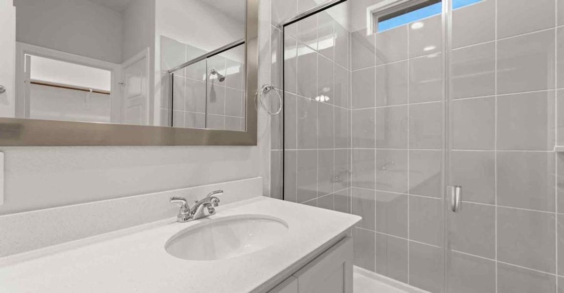 Representative exterior photo of a completed home built from the Cottonwood by Impression Homes in Bryant Farms, Melissa, TX (Image 22). Representative exterior photo of a completed home built from the Cottonwood by Impression Homes in Bryant Farms, Melissa, TX (Image 22).