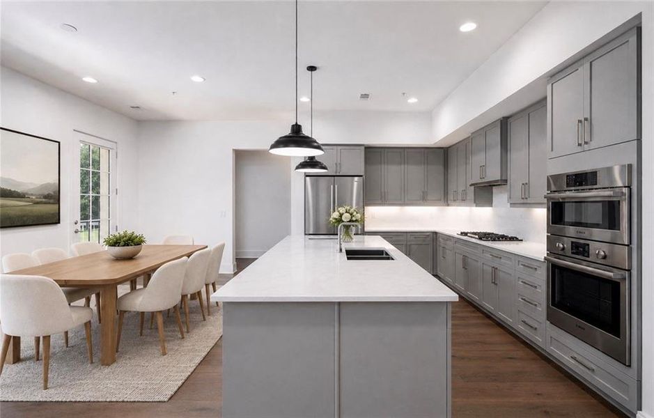 Furnished interior view inside a new home in 1200 Ponce, Atlanta (Image 10).