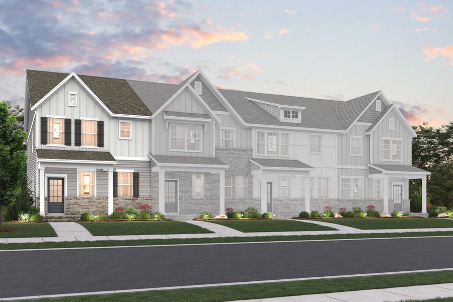 Front exterior of a new home in Stokers Village, Nashville, TN, highlighting curb appeal (Image 1). Front exterior of a new home in Stokers Village, Nashville, TN, highlighting curb appeal (Image 1).