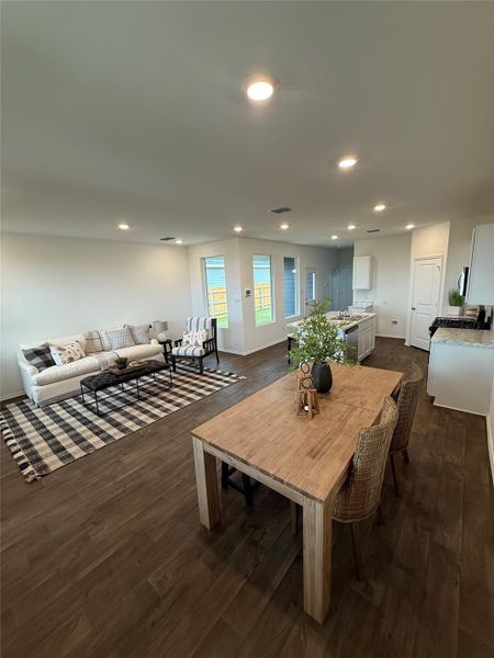 Furnished interior view inside a new home in Valverde, Bastrop (Image 10).