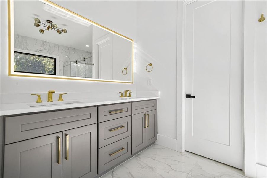 Furnished interior view inside a new home in , Atlanta (Image 3).