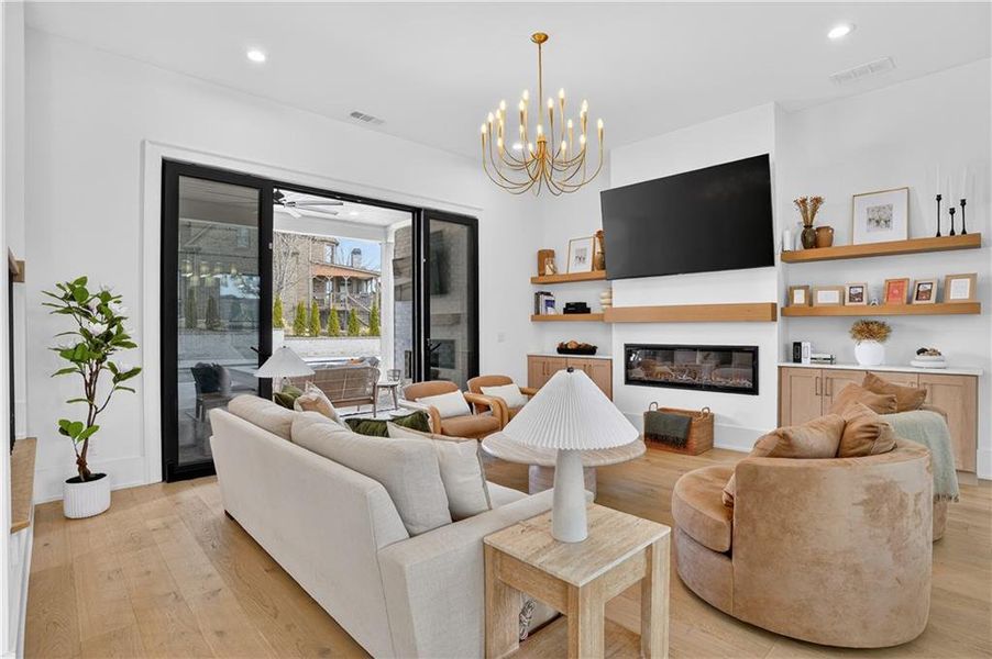 Furnished interior view inside a new home in , Hoschton (Image 8).