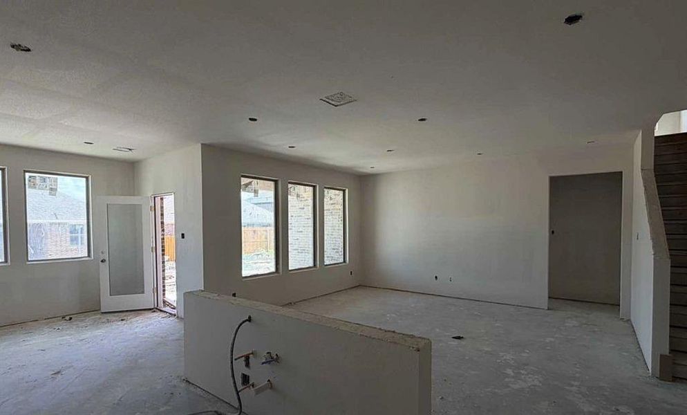 Open Kitchen-Living Room Construction Progress