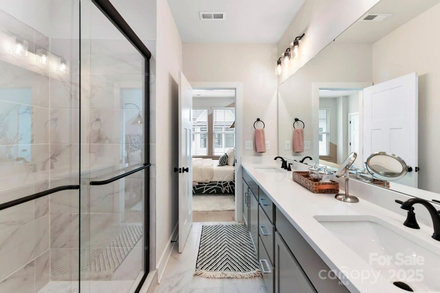 Furnished interior view inside a new home in , Charlotte (Image 13).