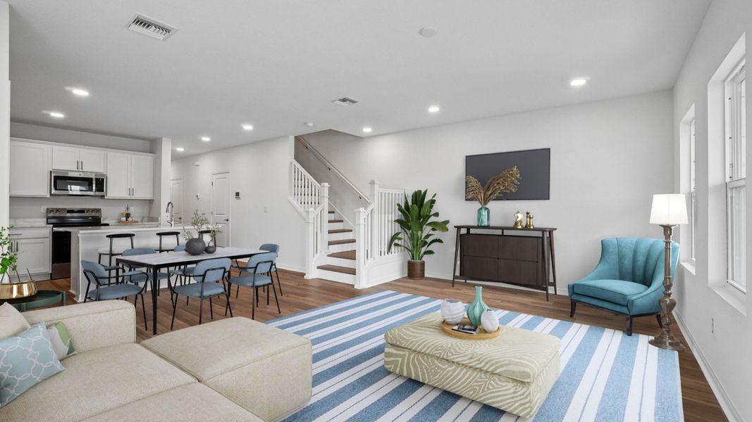 The Virtually Staged Living Room
