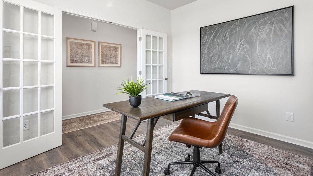 Representative furnished interior of a home built from the PENWELL by D.R. Horton in The Reserve at Stoney Creek, Whitsett (Image 24).