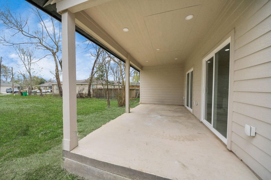 Fully fenced backyard provides a safe and private space for pets and play (Fence erected after photo taken). No back neighbor.