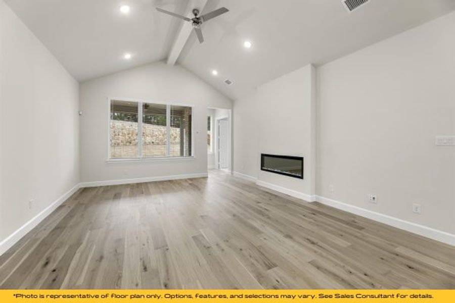Representative unfurnished interior of a home built from the The Catalina by Stonefield Homes in The Highlands, Rockwall (Image 107).