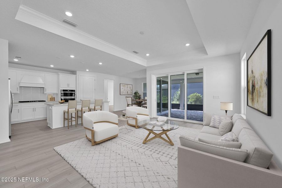 Furnished interior view inside a new home in Del Webb Nocatee, Ponte Vedra (Image 6).
