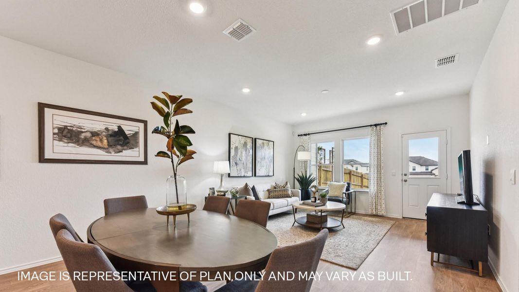 Furnished interior view inside a new home in Palomino, Manor (Image 11).