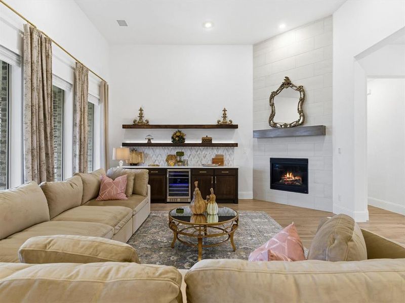 Furnished interior view inside a new home in Gean Estates, Keller (Image 18).
