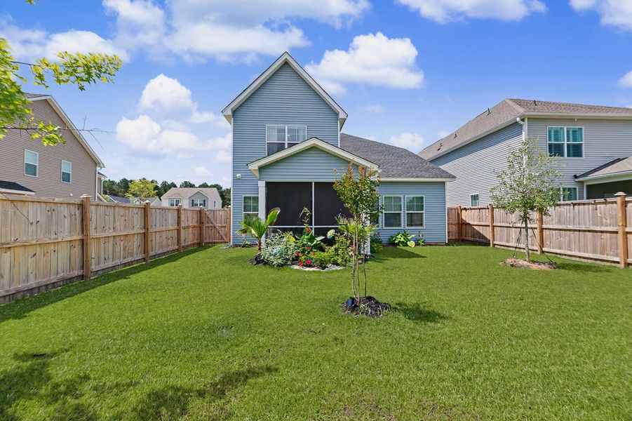 Exterior details and patio area of a home in Six Oaks, Summerville (Image 3).