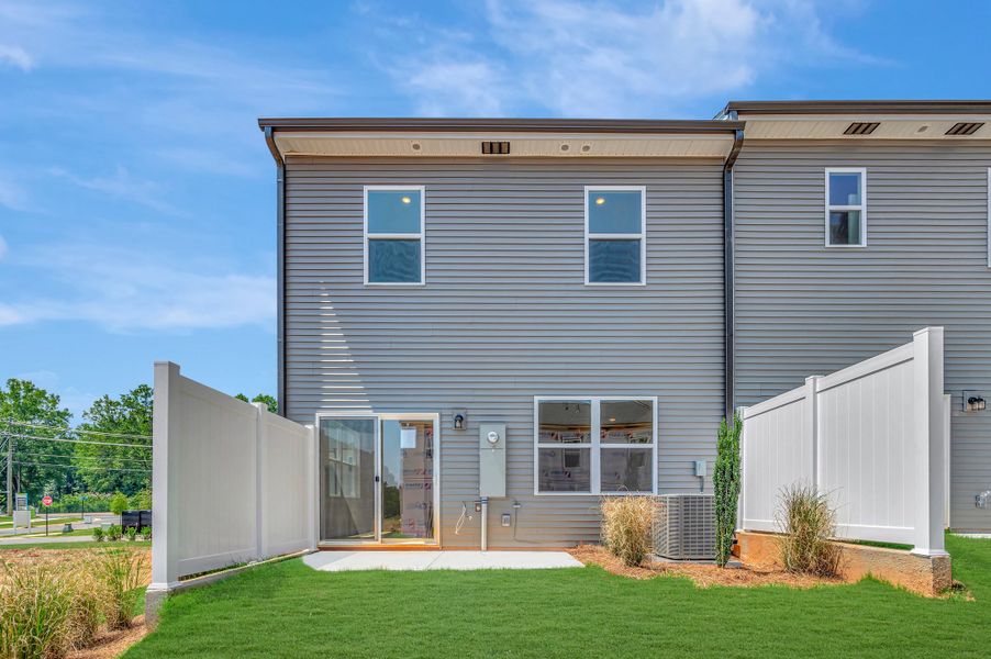Exterior details and patio area of a home in Amplitude, Charlotte (Image 19). Exterior details and patio area of a home in Amplitude, Charlotte (Image 19).