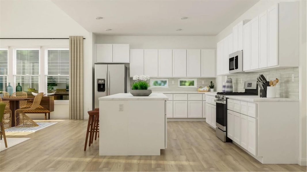 Furnished interior view inside a new home in Lively Ranch: Brookstone Collection, Georgetown (Image 12).