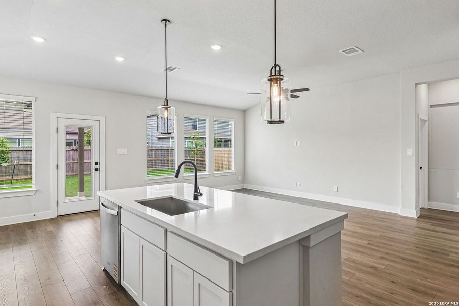 Furnished interior view inside a new home in Estancia Ranch - Classic Series, San Antonio (Image 20).