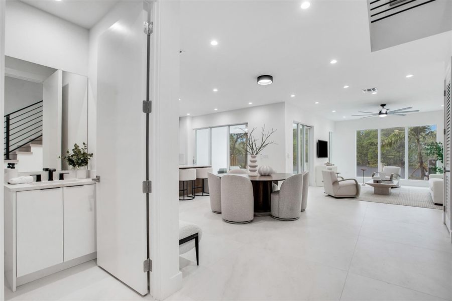 Furnished interior view inside a new home in , Fort Lauderdale (Image 12).