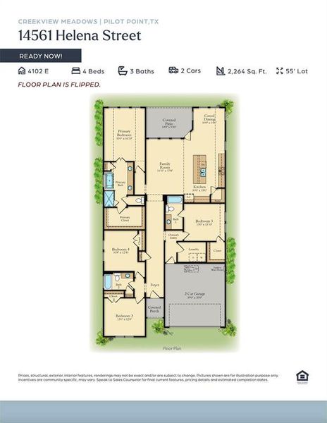 Offering the perfect combination of space and style in a single story home, our 4102E plan is your dream home come to life!