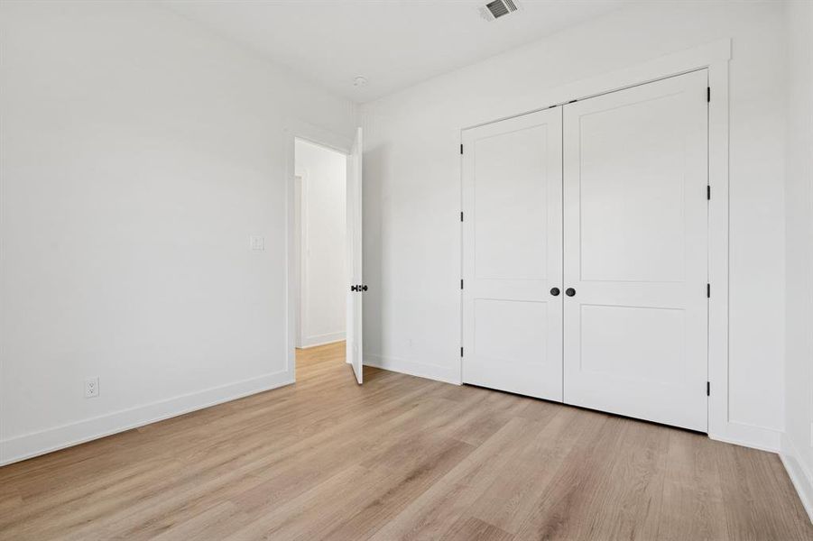 BIG double reach-in closet.