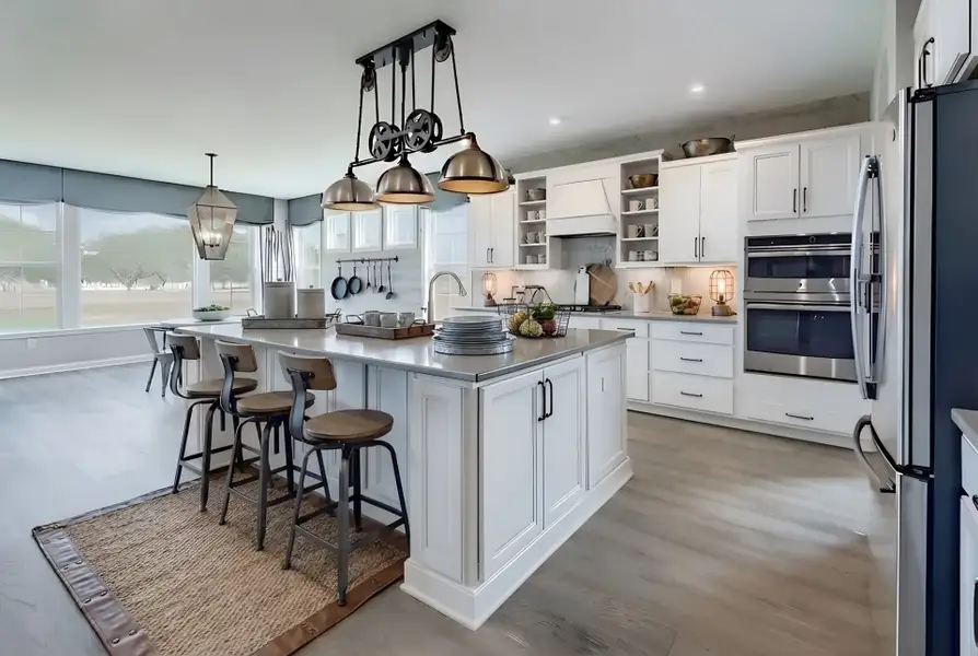 Representative furnished interior of a home built from the Paxton by Fischer Homes in Governor’s Preserve, Canton (Image 32).