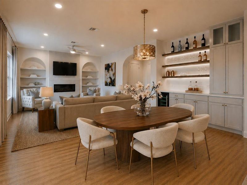 Furnished interior view inside a new home in , Dallas (Image 14).