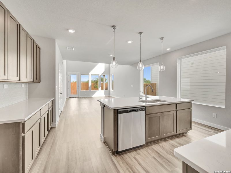 Furnished interior view inside a new home in Fairway Crossing, San Antonio (Image 6).