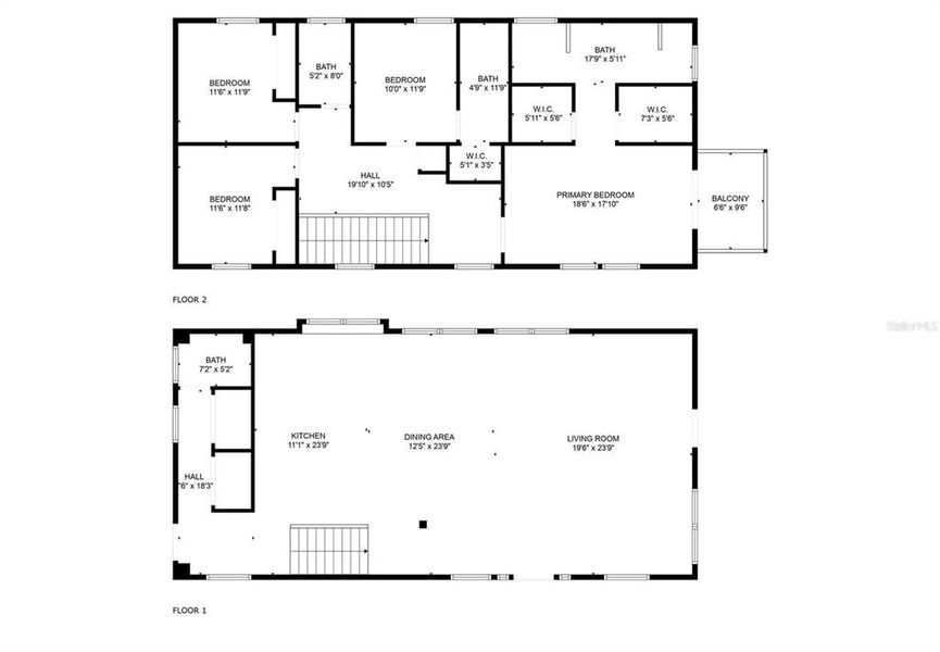 2D floor plan layout of this home in , Orlando, FL (Image 1). 2D floor plan layout of this home in , Orlando, FL (Image 1).
