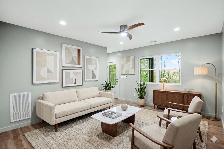 Furnished interior view inside a new home in , Blue Ridge (Image 8).