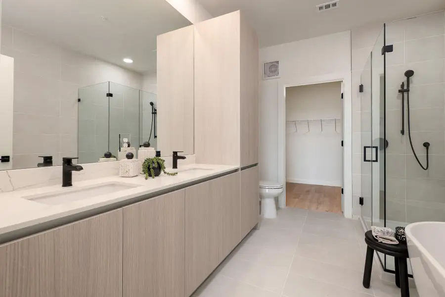 Furnished interior view inside a new home in One Oak, Austin (Image 4).