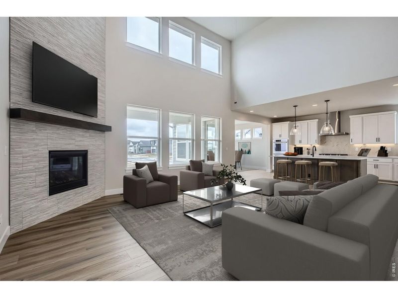 Furnished interior view inside a new home in RainDance, Windsor (Image 4). Furnished interior view inside a new home in RainDance, Windsor (Image 4).