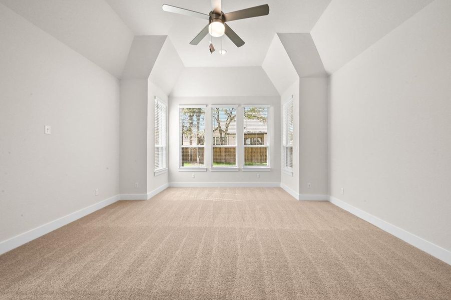 Spacious, unfurnished interior of a new home in 6 Creeks at Waterridge: 70ft. lots, Kyle (Image 23).