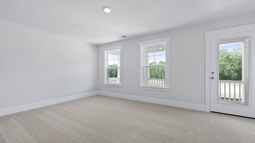 Representative unfurnished interior of a home built from the HARBOR OAK by D.R. Horton in Berkeley Bay, Ridgeville (Image 39). Representative unfurnished interior of a home built from the HARBOR OAK by D.R. Horton in Berkeley Bay, Ridgeville (Image 39).