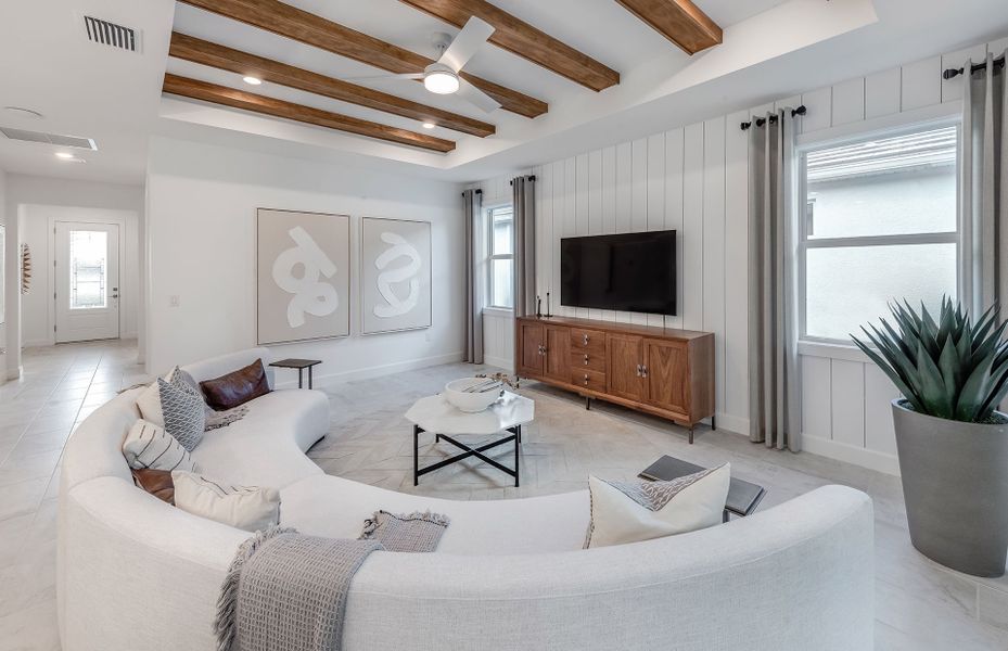 Gathering room with natural light